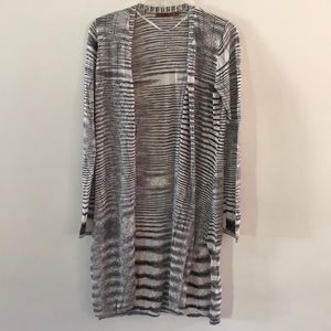Belldini long open weave cardigan